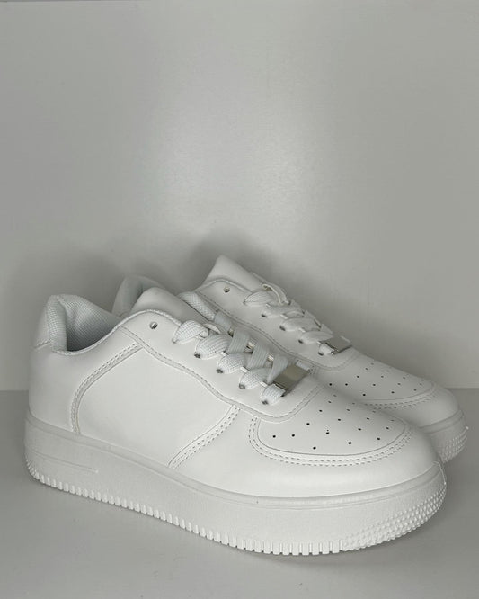 Sneakers blanco liso